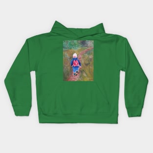 Hiking (ut på tur aldri sur) Kids Hoodie